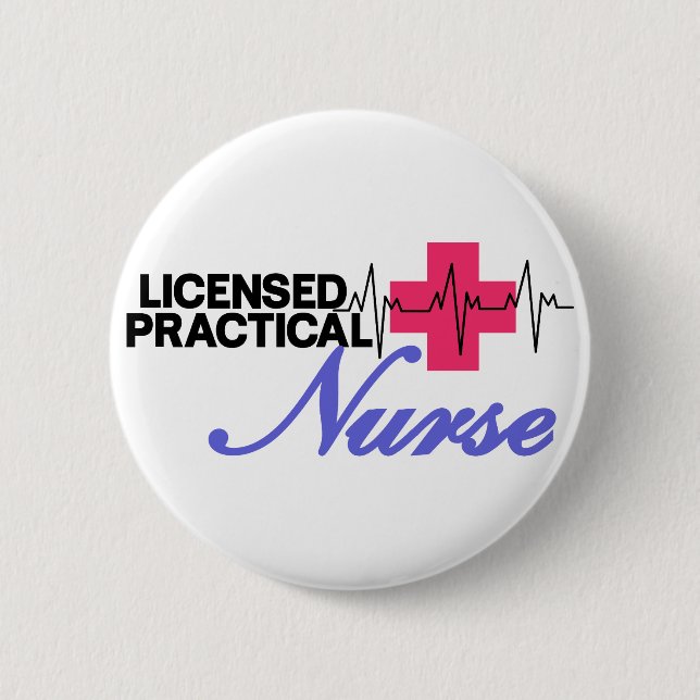 Licensed Practical Nurse 2 Inch Round Button (Front)