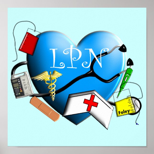 Licensed Practical Nurse Canvas ARt Print (Front)