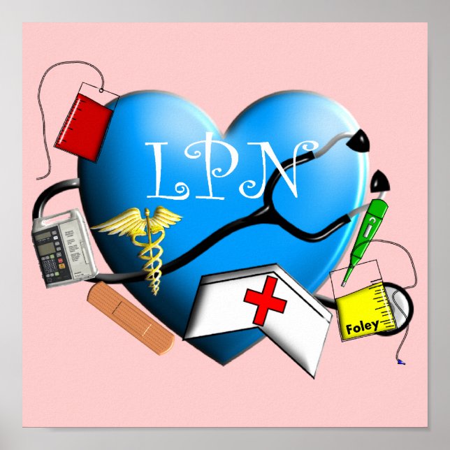 Licensed Practical Nurse Canvas ARt Print (Front)
