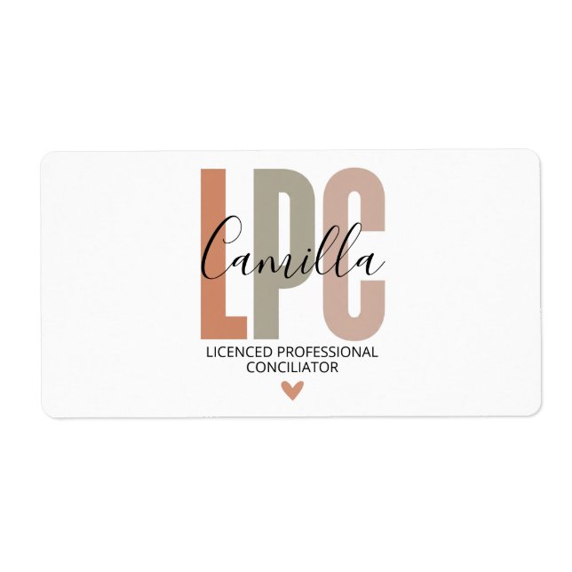 Licensed Professional Counselor Gifts, LPC Therapi (Front)