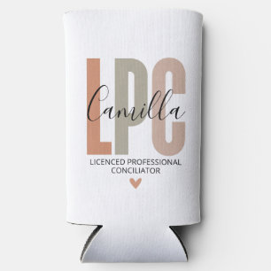 Licensed Professional Counselor Gifts, LPC Therapi Seltzer Can Cooler
