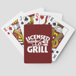 Licensed To Grill Playing Cards