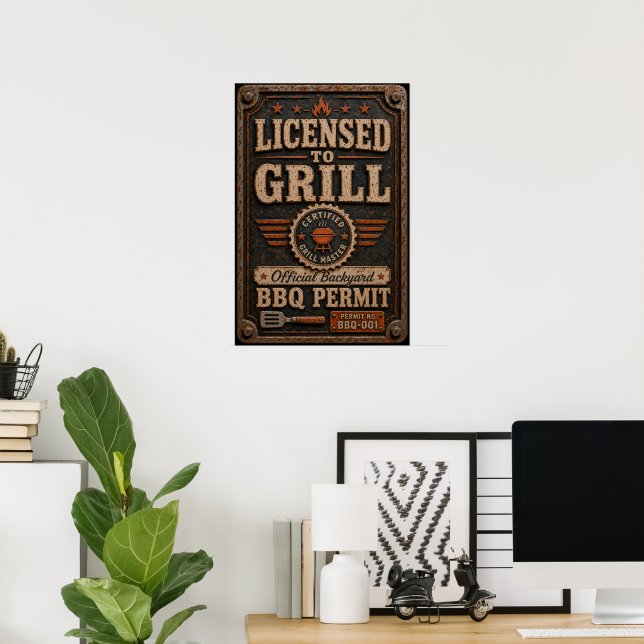 Licensed to Grill Poster (Home Office)