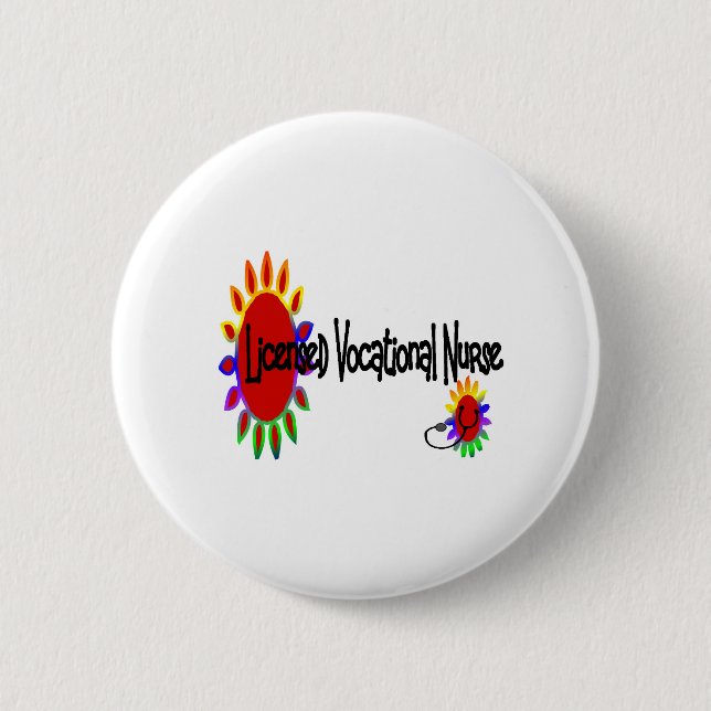 Licensed VOCATIONAL nurse 2 Inch Round Button (Front)