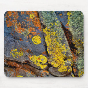 Lichen Covered Rocks Mouse Pad