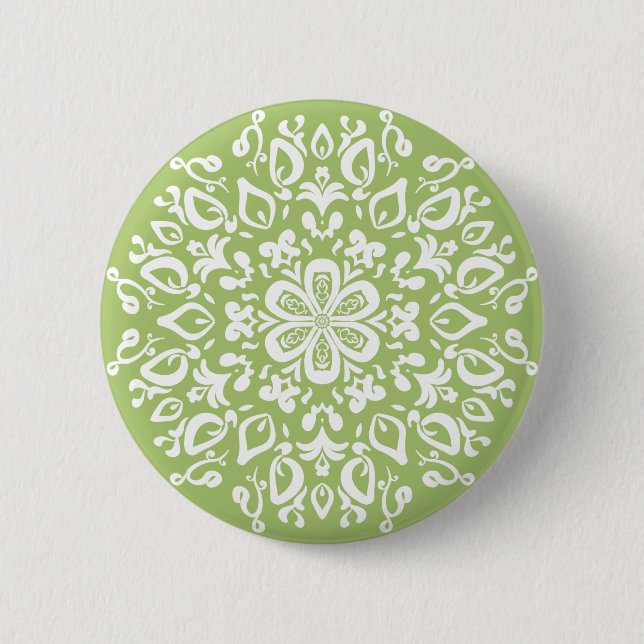 Lichen Mandala 2 Inch Round Button (Front)