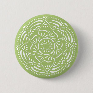 Lichen Mandala 2 Inch Round Button