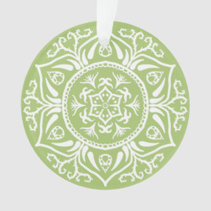 Lichen Mandala Ornament