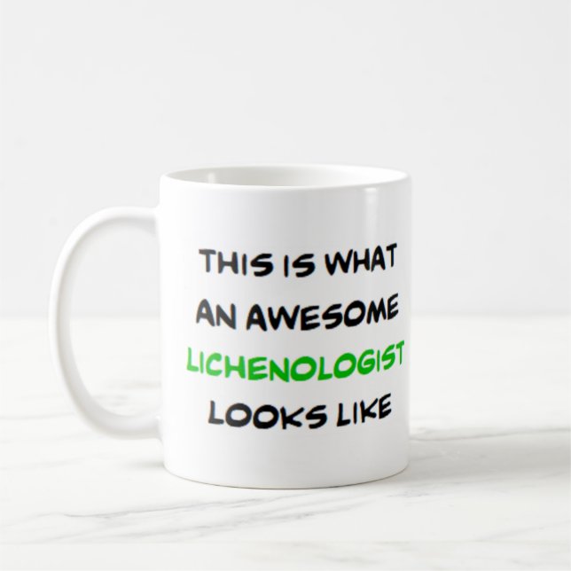 lichenologist, awesome coffee mug (Left)