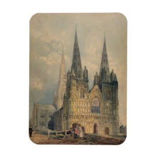 Lichfield Cathedral, Staffordshire, 1794 (w/c over Magnet
