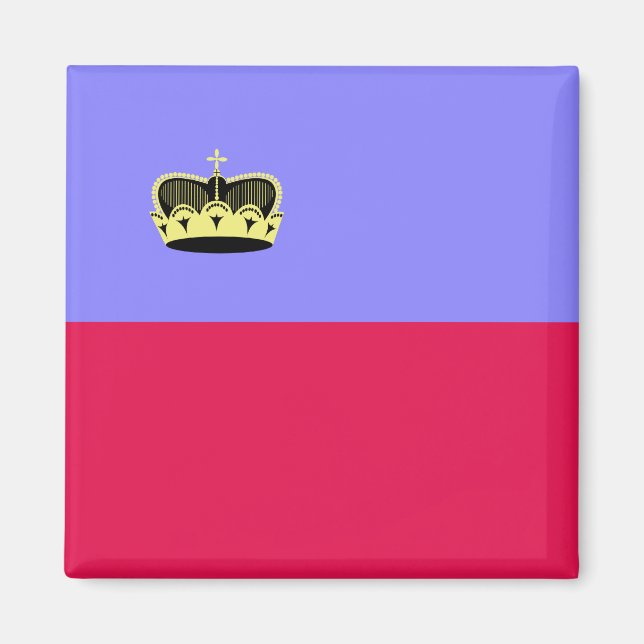 Lichtenstein High quality Flag Magnet (Front)