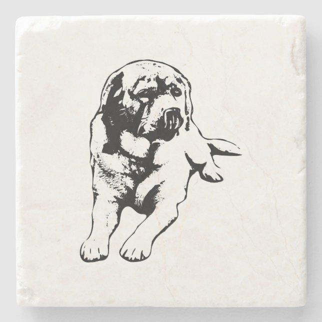 Lick Break – Table Humour Stone Coaster (Front)
