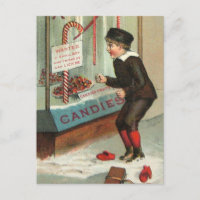 Lick Me Candy Cane Humour Vintage Christmas Joke
