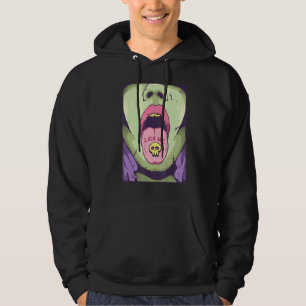 Lick Me Goth Tongue With Skull Pill Emo Punk Gothi Hoodie