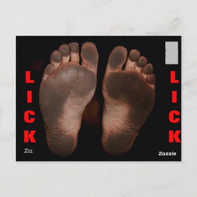 LICK MY FEET POSTCARD (Back)