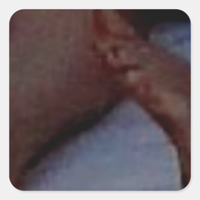 LICK THE DIRT OFF MY FEET SQUARE STICKER (Front)