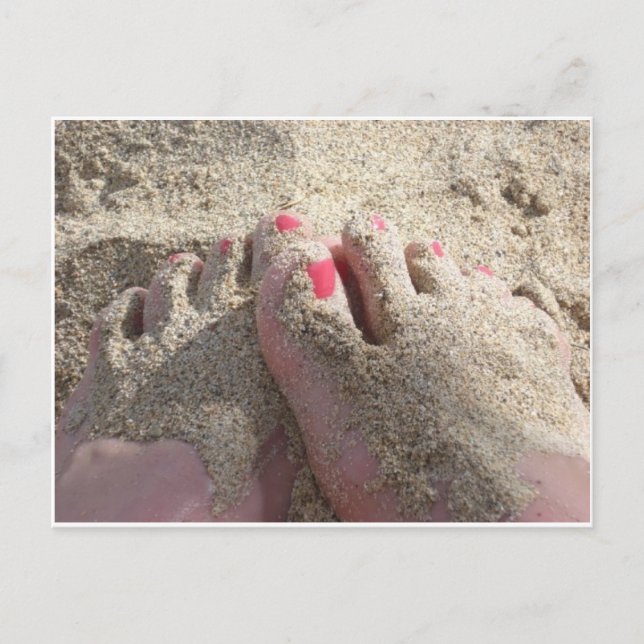 LICK THE SAND OFF MY FEET POSTCARD (Front)