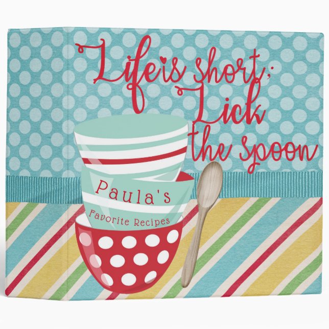 Lick The Spoon Binder (Front/Spine)