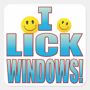 Lick Windows Life B Square Sticker