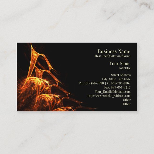 Licking Flames Company Business Card (Front)