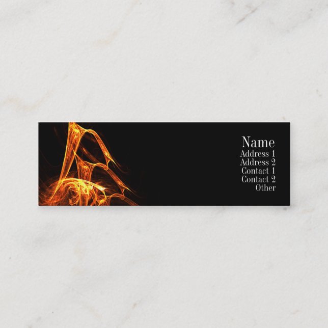 Licking Flames - Skinny Contact Card (Front)