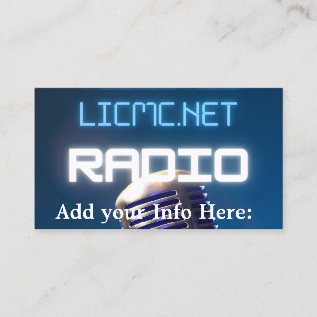 LICMC Business PLUS Calling Cards (Front)