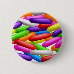 Licorice 2 Inch Round Button