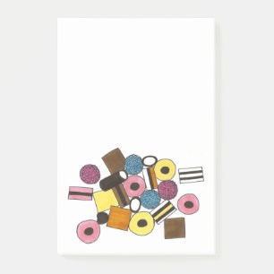 Licorice All Sorts Allsorts Candy Post It Notes