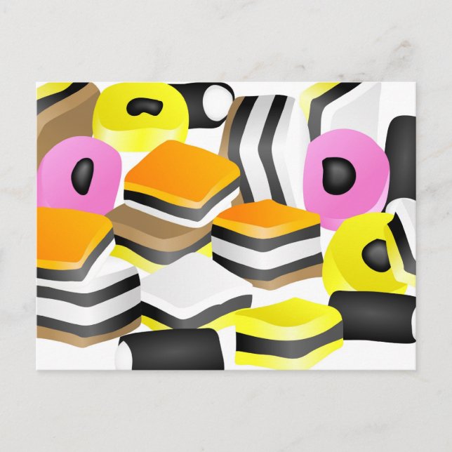Licorice Allsorts Postcard (Front)