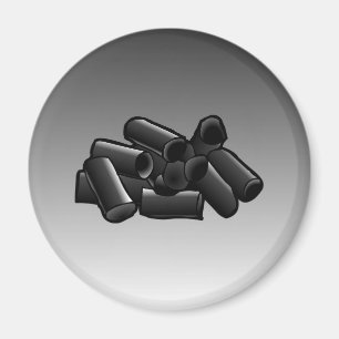 Licorice on a Circle Magnet