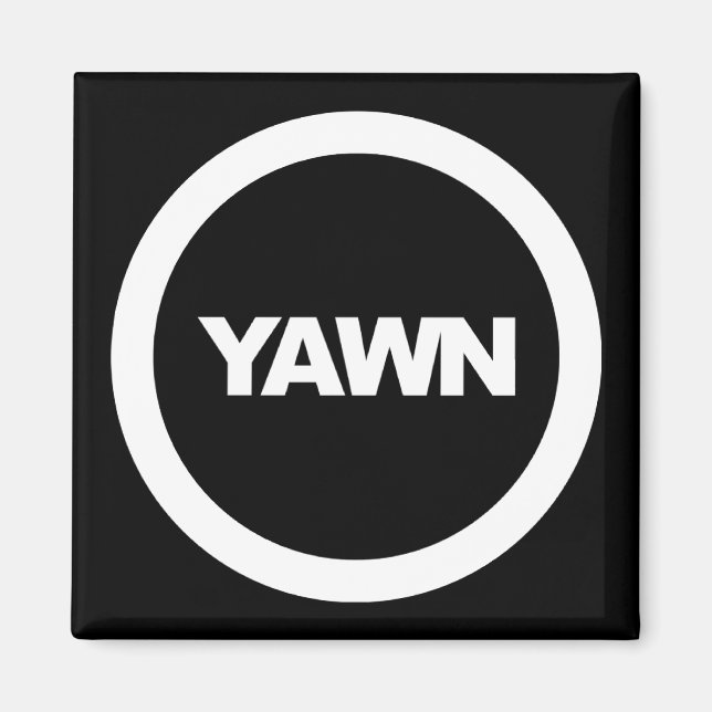 Licorice Yawn Brand Fridge Magnet (Front)