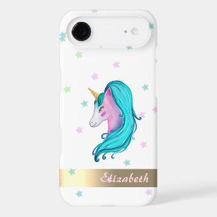 Licorne Aquarelle Étoiles Colorées - Personnalisé