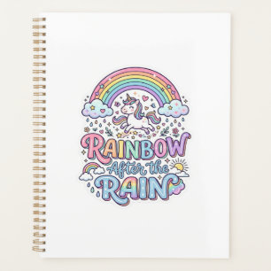 Licorne Arc-en-ciel après la pluie Premium Vector 