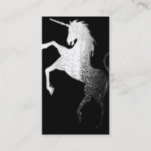 Licorne argentée - cartes de visite