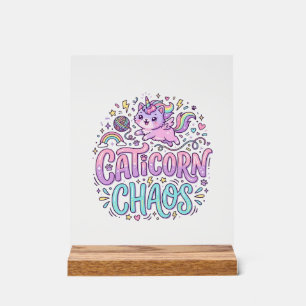 Licorne Caticorne Chaos Mignon Produit Graphique P