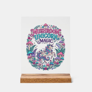 Licorne Champignon Licorne Magie Coloré POD Artwor