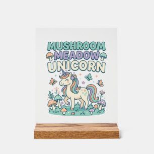 Licorne Champignon Prairie Licorne T-Shirt Mode De