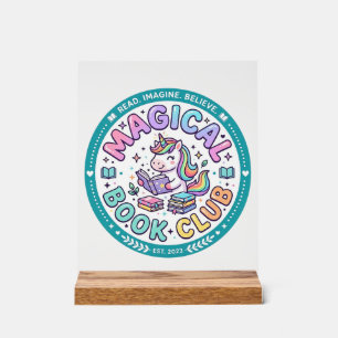 Licorne Club de Livre Magique T-shirt Drôle Graphi