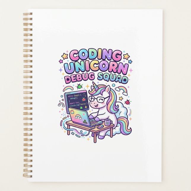 Licorne Coding Licorne Debug Squad Marché Charmeur (Devant)