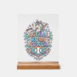 Licorne Corne de Baseball Puissance Kawaii Design 