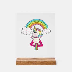 Licorne de super-héros vole au T-Shirt T-Shirt arc
