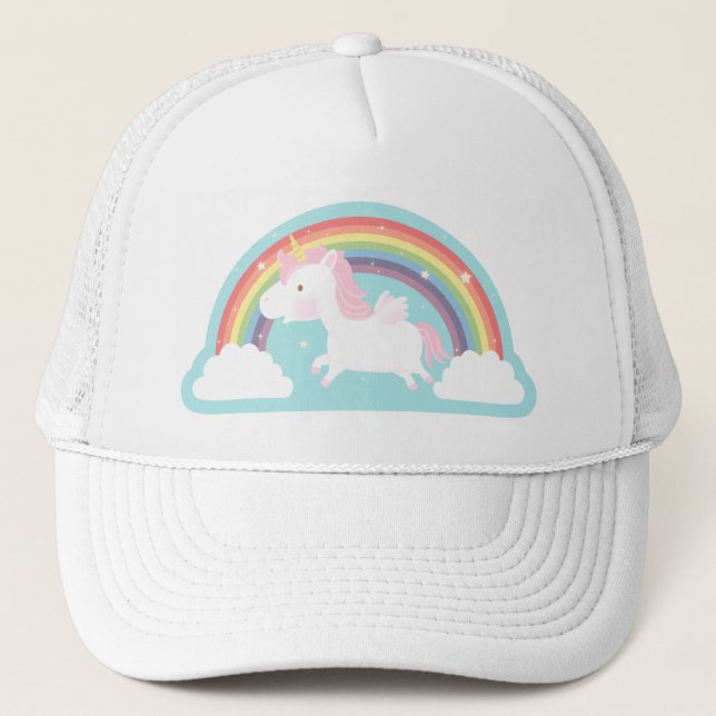 Licorne de vol et casquette mignons de filles (Devant)