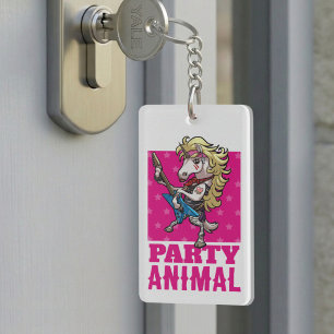 Licorne drôle de fête Animaux Glam Rocker Dessin A