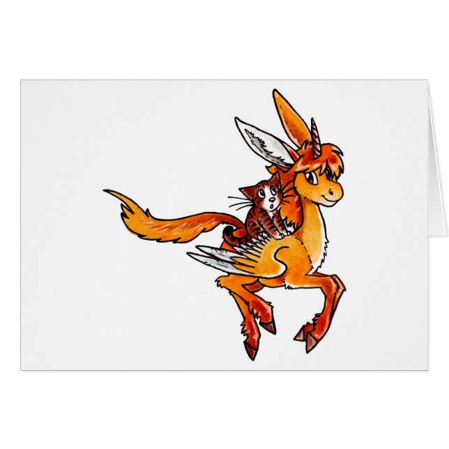 Licorne et chat (Devant horizontal)