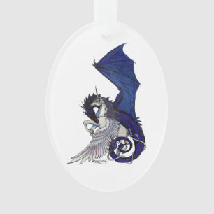 Licorne et ornement de dragon