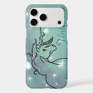 Licorne Fluide (vert flou avec des étoiles)