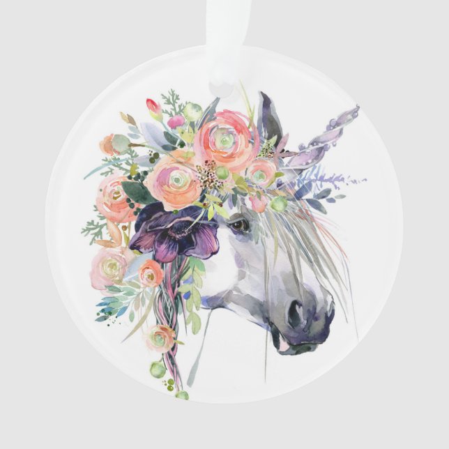Licorne habillée florale (devant)