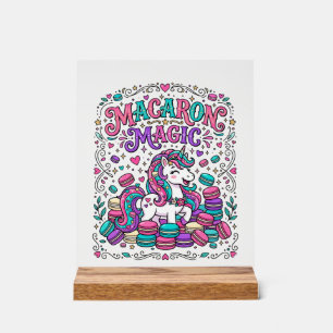 Licorne Macaron Magie Coloré Marché Artwork