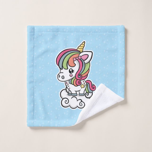 Licorne mignonne (Gant de toilette)