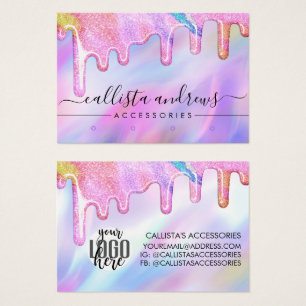 Licorne Paillettes Holographiques Gouttes Logo Bou